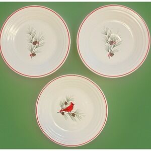 Fiestaware  Set On 3 "Christmas Whimsy 9" Plates